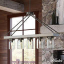 Hunter Lighting 1900-HL2 Devon Park 5 Light Linear Chandelier 4