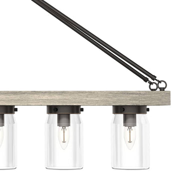Hunter Lighting 1900-HL2 Devon Park 5 Light Linear Chandelier 19