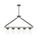 Hunter Lighting 1900-HL2 Devon Park 5 Light Linear Chandelier 20