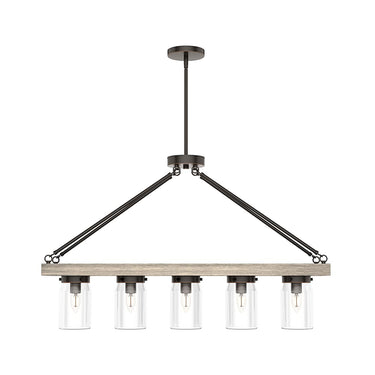 Hunter Lighting 1900-HL2 Devon Park 5 Light Linear Chandelier 20