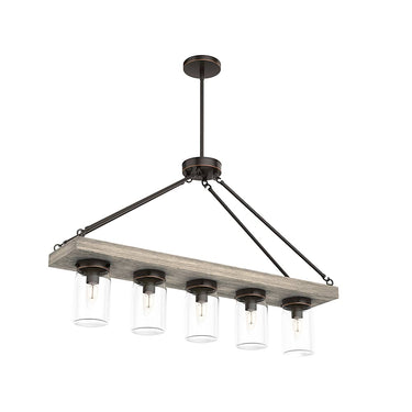 Hunter Lighting 1900-HL2 Devon Park 5 Light Linear Chandelier 21
