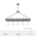 Hunter Lighting 1900-HL2 Devon Park 5 Light Linear Chandelier 8