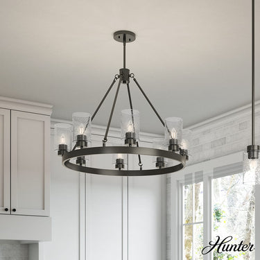 Hunter Lighting 1901 Hartland 8 Light Chandelier 4