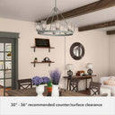 Hunter Lighting 1901 Hartland 8 Light Chandelier 9