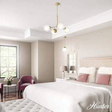Hunter Lighting 1901-HL Hepburn 4 Light Chandelier 13
