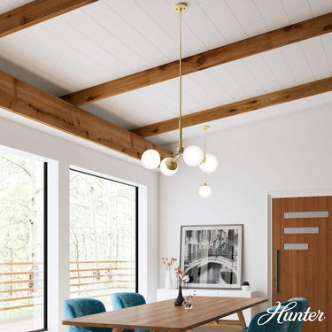 Hunter Lighting 1901-HL Hepburn 4 Light Chandelier 14