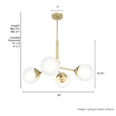 Hunter Lighting 1901-HL Hepburn 4 Light Chandelier 15