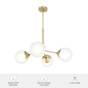 Hunter Lighting 1901-HL Hepburn 4 Light Chandelier 16