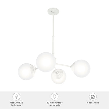 Hunter Lighting 1901-HL Hepburn 4 Light Chandelier 8