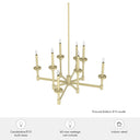 Hunter Lighting 1905 Briargrove 2-Tier 8 Light Chandelier 13