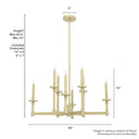 Hunter Lighting 1905 Briargrove 2-Tier 8 Light Chandelier 14