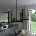 Hunter Lighting 1905-HL Donelson 7 Light Linear Chandelier 13