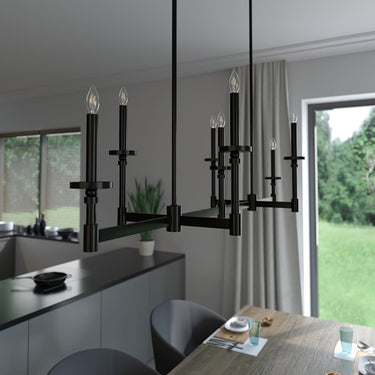 Hunter Lighting 1905-HL Donelson 7 Light Linear Chandelier 13