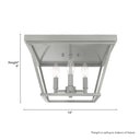 Hunter Lighting 1907-HL Laurel Ridge 4 Light Flush Mount 5