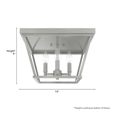 Hunter Lighting 1907-HL Laurel Ridge 4 Light Flush Mount 5