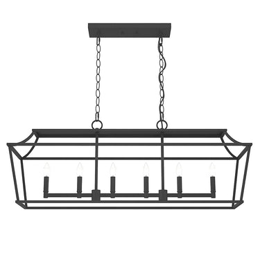 Hunter Lighting 1907 Laurel Ridge 6 Light Linear Chandelier 2