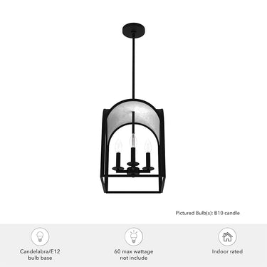 Hunter Lighting 1908 Dukestown 4 Light Lantern Pendant 12 inch 15