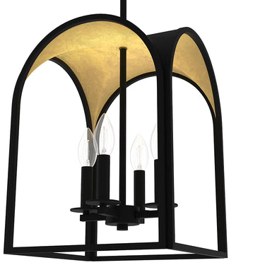 Hunter Lighting 1908 Dukestown 4 Light Lantern Pendant 12 inch 10