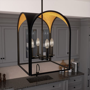 Hunter Lighting 1908-HL Dukestown 4 Light Lantern Pendant 15 in 4