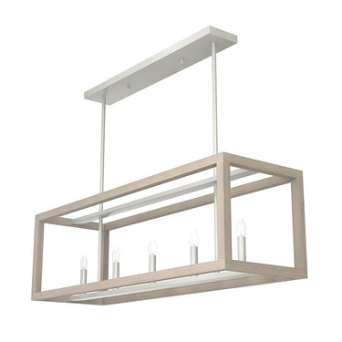 Hunter Lighting 1909-HL3 Squire Manor 5 Light Linear Chandelier 11