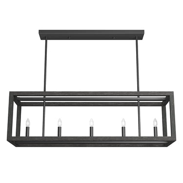Hunter Lighting 1909-HL3 Squire Manor 5 Light Linear Chandelier 2