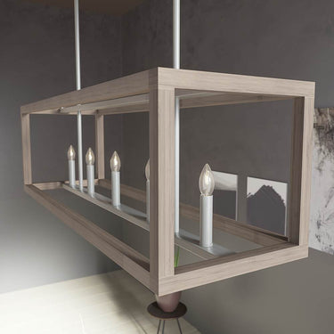 Hunter Lighting 1909-HL3 Squire Manor 5 Light Linear Chandelier 4