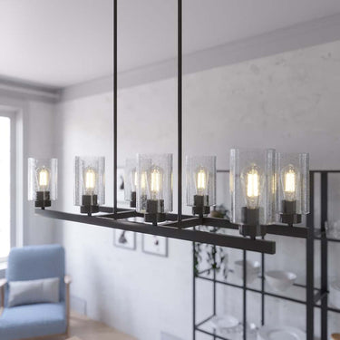Hunter Lighting 191-HL Hartland 8 Light Linear Chandelier 13