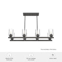 Hunter Lighting 191-HL Hartland 8 Light Linear Chandelier 15