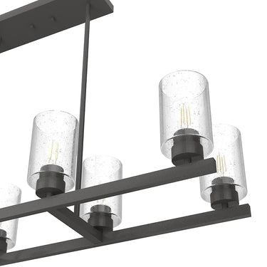 Hunter Lighting 191-HL Hartland 8 Light Linear Chandelier 16