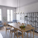 Hunter Lighting 191-HL Hartland 8 Light Linear Chandelier 3