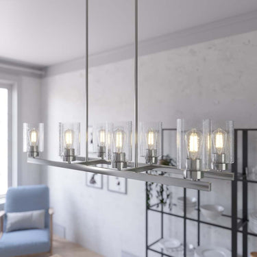 Hunter Lighting 191-HL Hartland 8 Light Linear Chandelier 4