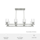 Hunter Lighting 191-HL Hartland 8 Light Linear Chandelier 6