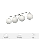 Hunter Lighting 191-HL1 Hepburn 4 Light Vanity 12