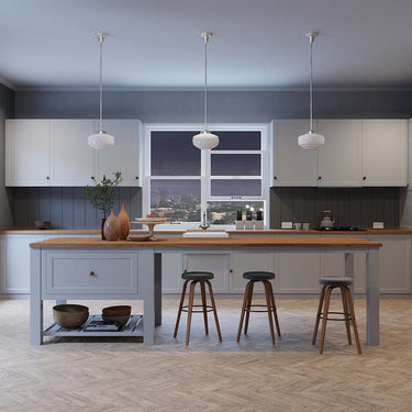 Hunter Lighting 191-HL2 Saddle Creek Shiny Cased White Glass 1 Light 10 Inch Pendant 3