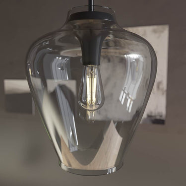 Hunter Lighting 1911-HL Vidria Clear Glass 1 Light 12 Inch Pendant 12