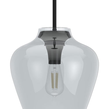Hunter Lighting 1911-HL Vidria Clear Glass 1 Light 12 Inch Pendant 15