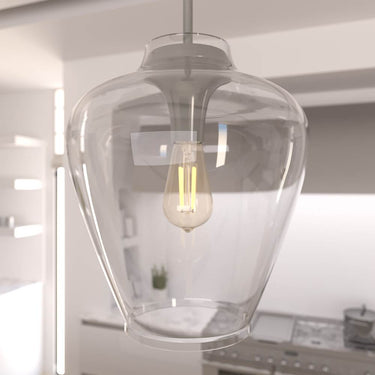 Hunter Lighting 1911-HL Vidria Clear Glass 1 Light 12 Inch Pendant 4