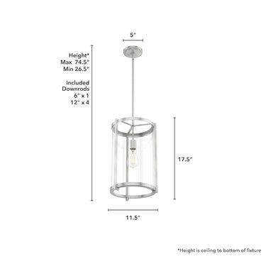 Hunter Lighting 1912 Astwood 1 Light Pendant 6