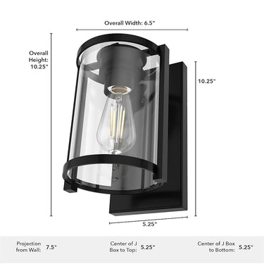 Hunter Lighting 1912-HL Astwood 1 Light Wall Sconce 12