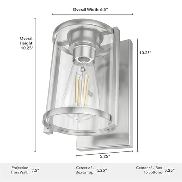 Hunter Lighting 1912-HL Astwood 1 Light Wall Sconce 5