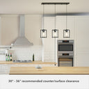 Hunter Lighting 1913 Astwood 3 Light Cluster Linear 15