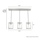 Hunter Lighting 1913 Astwood 3 Light Cluster Linear 8