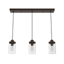 Hunter Lighting 1915-HL Devon Park 3 Light Cluster Linear 2