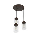 Hunter Lighting 1915-HL1 Devon Park 3 Light Cluster Round 17