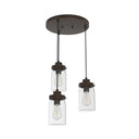Hunter Lighting 1915-HL1 Devon Park 3 Light Cluster Round 2