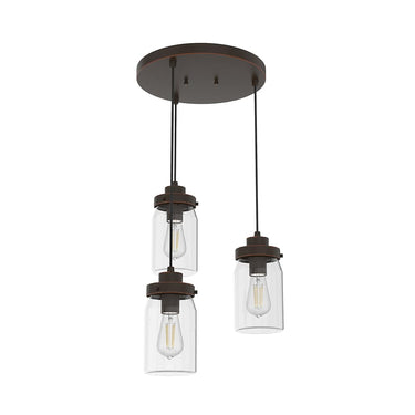Hunter Lighting 1915-HL1 Devon Park 3 Light Cluster Round 2