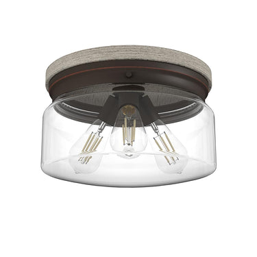 Hunter Lighting 1915-HL2 Devon Park 3 Light Flush Mount 2