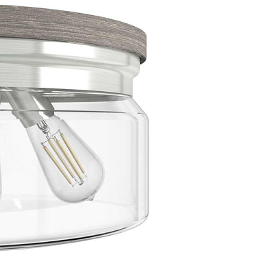 Hunter Lighting 1915-HL2 Devon Park 3 Light Flush Mount 5