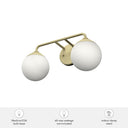 Hunter Lighting 1916-HL Hepburn 2 Light Vanity 11