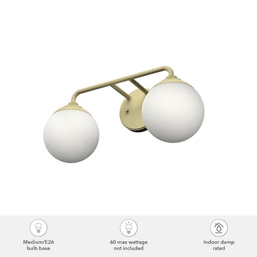 Hunter Lighting 1916-HL Hepburn 2 Light Vanity 11